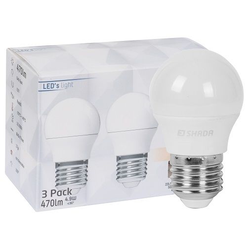 LED-Lampe 3er-Set Tropfen-Form opal E27/4,5W 40W 470 lm 2700K