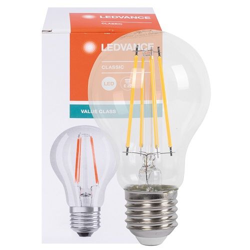 LED-Filament-Lampe CLASSIC A VALUE AGL-Form  klar E27 2700K 6,5W