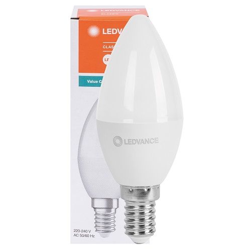 LED-Lampe CLASSIC B VALUE Kerzen-Form  opal E14/4,9W (40W) 470 lm 2700K