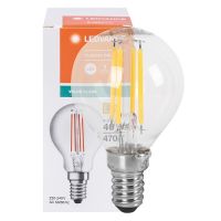 LED-Lampe CLASSIC B VALUE Tropfen-Form klar E14/4W (40W) 470 lm 2700K