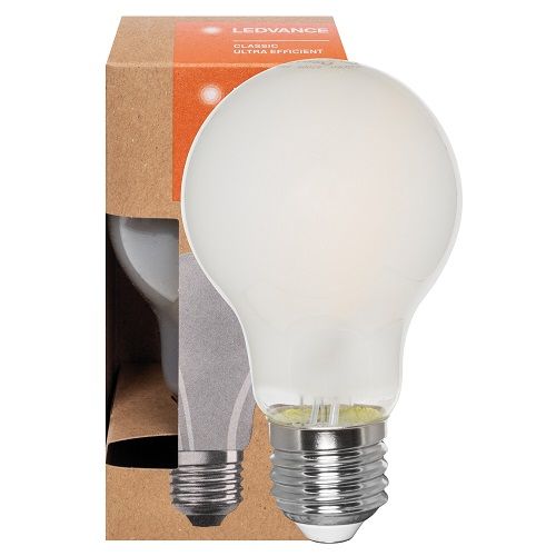 LED-Filament-Lampe ULTRA EFFICIENT CLASSIC A AGL-Form matt E27 3000K 5W (75W), 1.055 lm