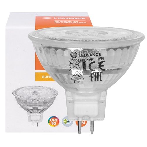 LED-Reflektorlampe MR16 SUPERIOR CLASS GU5,3 12V 5,0W 4000K