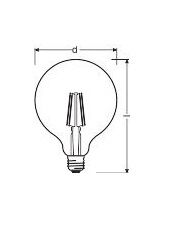 LED-Globelampe E27 L.SG12560GD7827FIE27