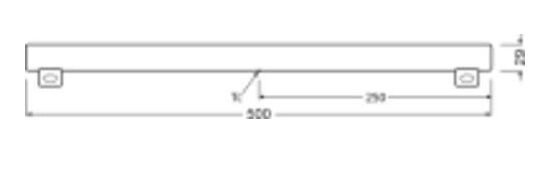 LED-Lampe 500mm L.INES504,9W827dS14S