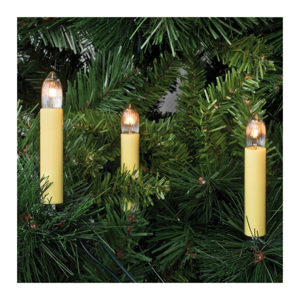 LED-Weihnachtsbaumkette 36V LED Quick Fix&trade Candle Light klar Elfenbein