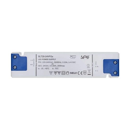 LED-Netzteil 24VDC 20W elektronisch