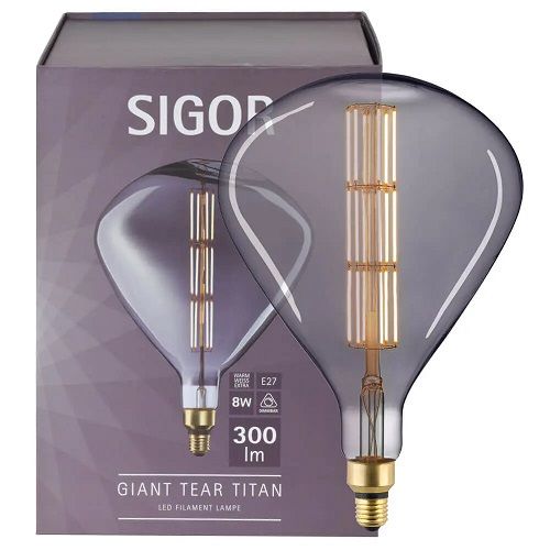 LED-Filament-Lampe GIANT TEAR E27/8W L 365 Ø 245 8W 300 lm