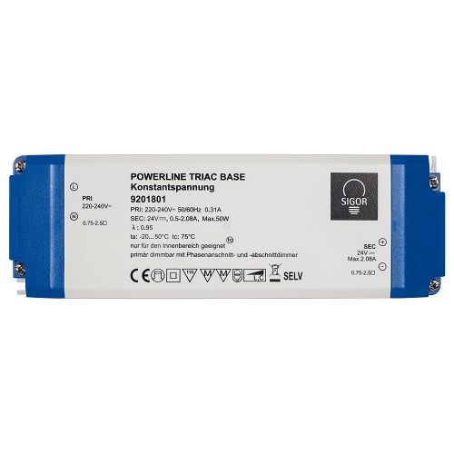 LED-Netzteil Powerline Triac Base 24V-DC/50-100W