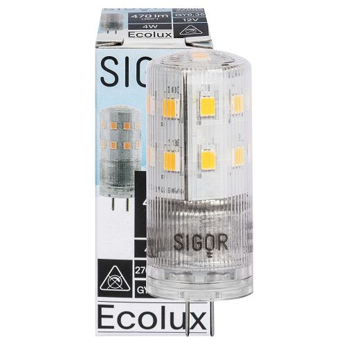 LED-Stiftsockellampe ECOLUX klar GY6,35 2700K