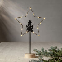 Weihnachtsstern GLIMTA 15 warmweiße LEDs H420 Ø250 Schneemann