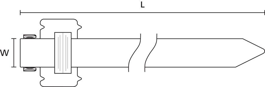 Edelstahlkabelbinder 111-00341(10)