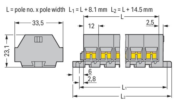 4-Leiter-Klemmenleiste 262-207