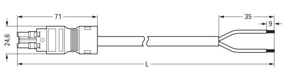 konfekt. Anschlussleitung 771-8982/106-302