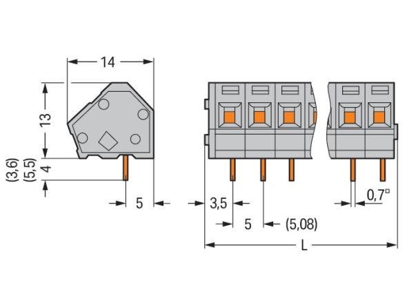 Leiterplattenklemme 236-110/000-006