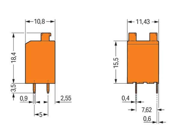 Leiterplattenklemme 735-123/001-000