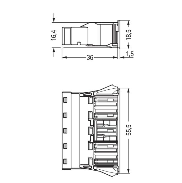 Snap-In-Buchse 770-745/060-000