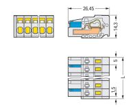 1-Leiter-Federleiste 721-111/026-000