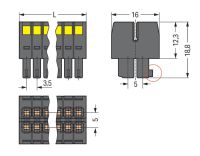 1-LeiterFederleiste2reihig 713-1104/032-9037