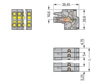 2-Leiter-Federleiste 231-2112/026-000