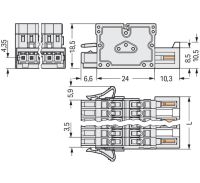 2-Leiter-Kombistecker 734-367/037-000