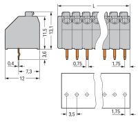 Leiterplattenklemme 250-112/000-012