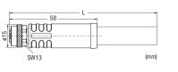 Power-Leitung M12L-Bu. 756-3501/050-020