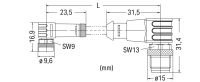 Sensor-/Aktorleitung M8Bu. 756-5510/040-010