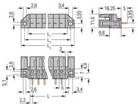 THT-Federleiste gerade 232-141/047-000