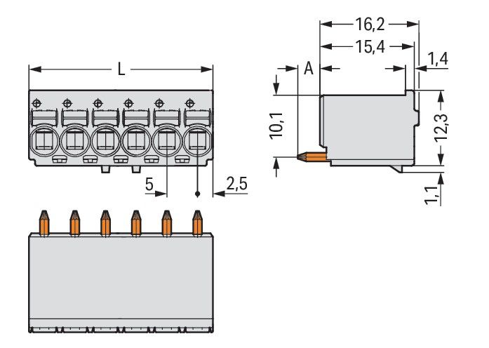 1-Leiter-THT-Federleiste 2092-1152/000-5000