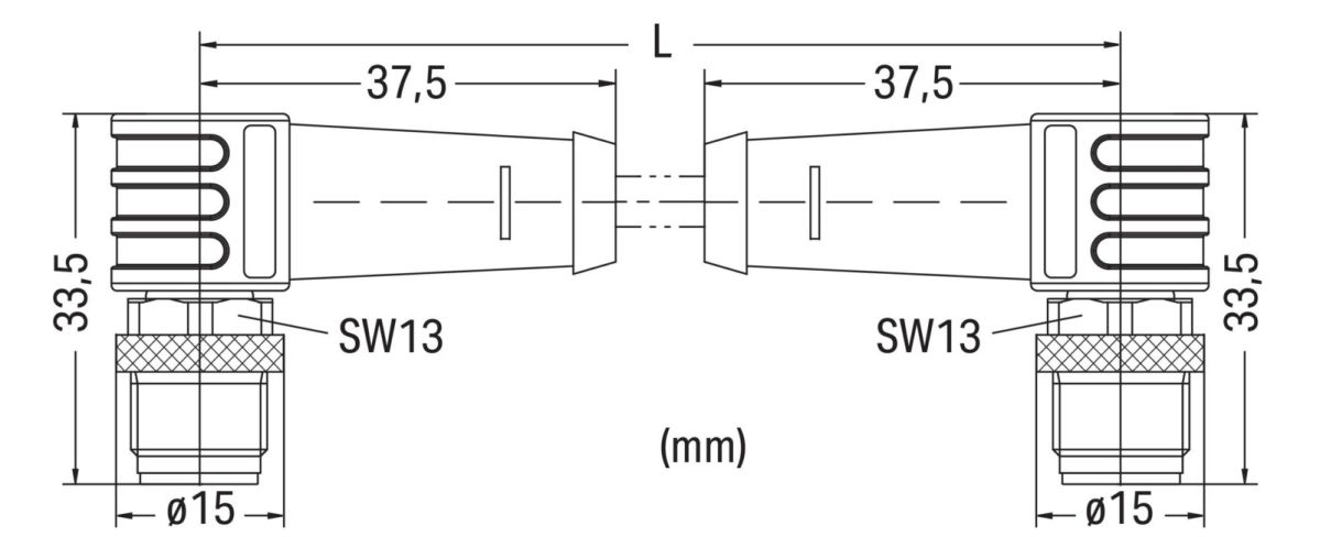 ETHERNET-Leitung M12D-St. 756-1204/060-100