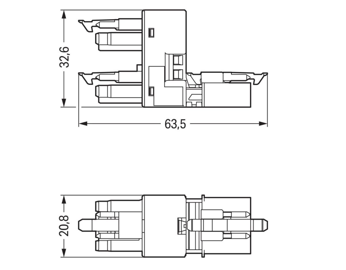 h-Verteiler 4-polig 890-1782