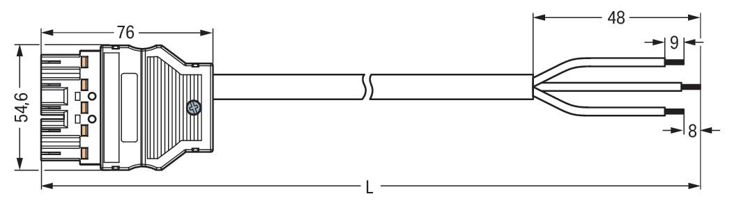 konfekt. Anschlussleitung 771-5001/195-000