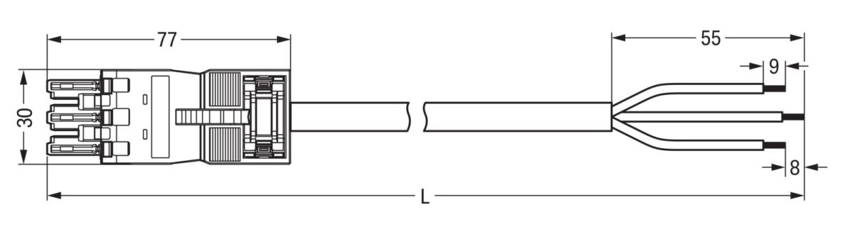 konfekt. Anschlussleitung 771-6993/106-302