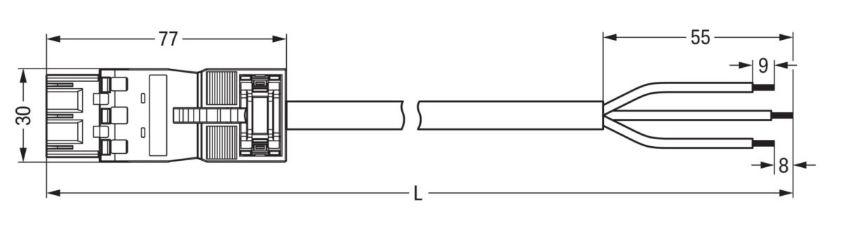 konfekt. Anschlussleitung 771-6993/207-802