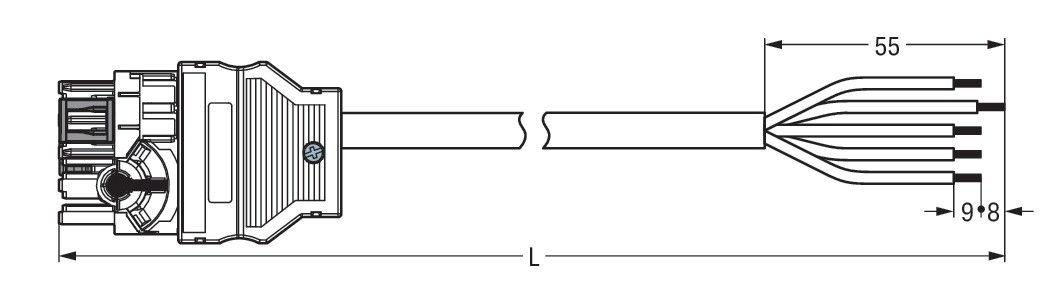 konfekt. Anschlussleitung 771-8965/117-101