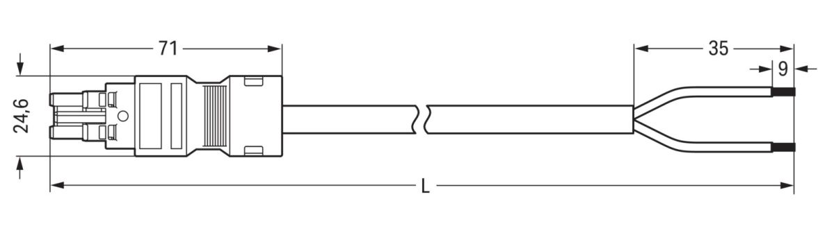 konfekt. Anschlussleitung 771-8982/105-202