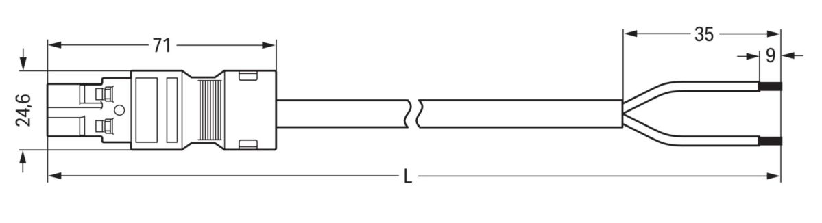 konfekt. Anschlussleitung 771-8982/206-202