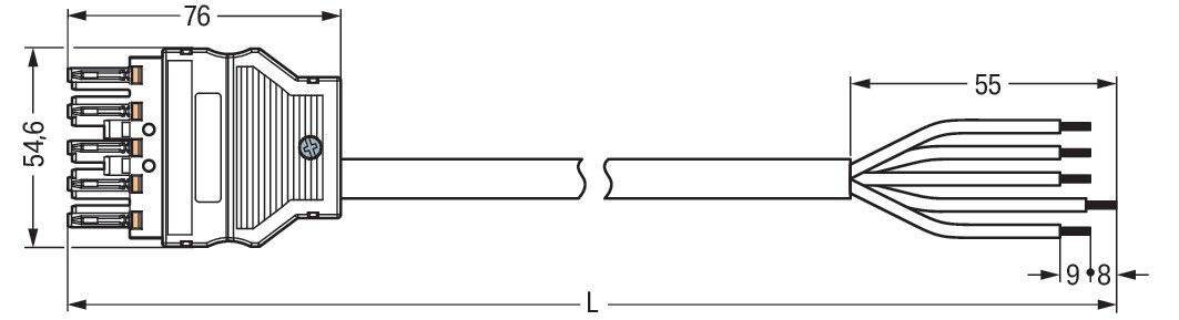 konfekt. Anschlussleitung 771-8985/107-203