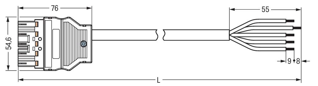 konfekt. Anschlussleitung 771-8985/207-503