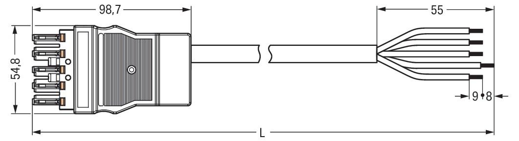 konfekt. Anschlussleitung 771-8995/118-401