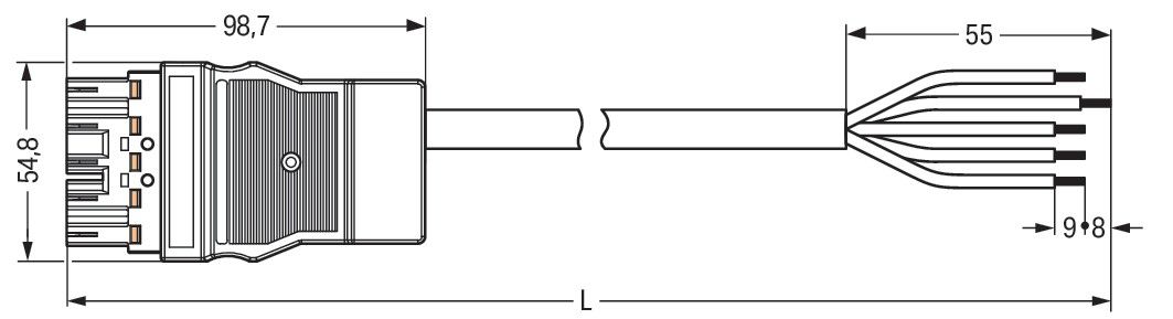 konfekt. Anschlussleitung 771-8995/208-701