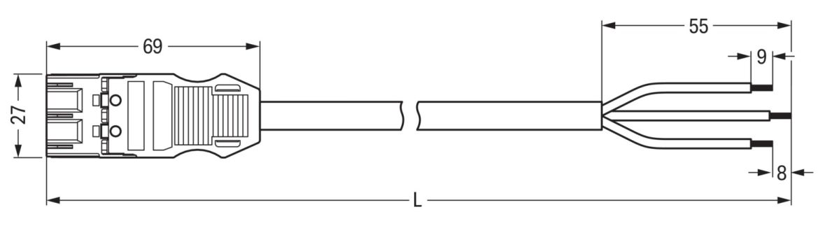 konfekt. Anschlussleitung 771-9973/206-101