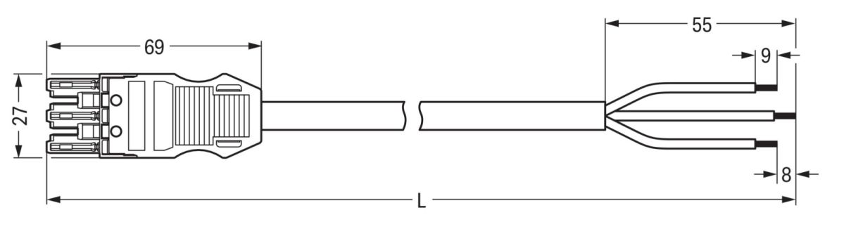 konfekt. Anschlussleitung 771-9993/116-201