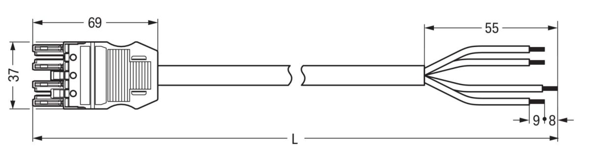 konfekt. Anschlussleitung 771-9994/116-101