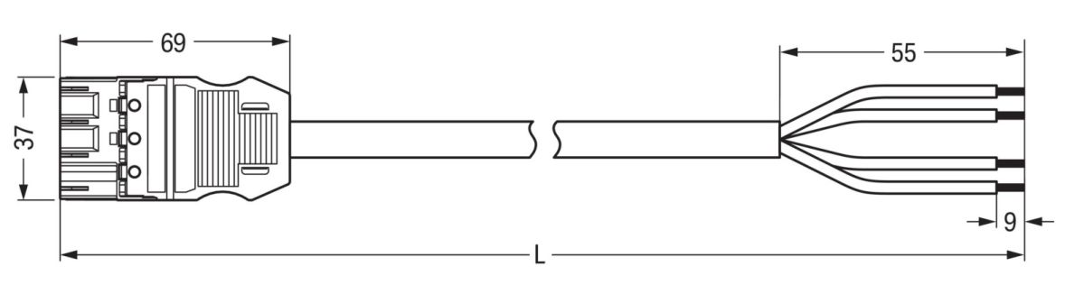 konfekt. Anschlussleitung 771-9994/206-203