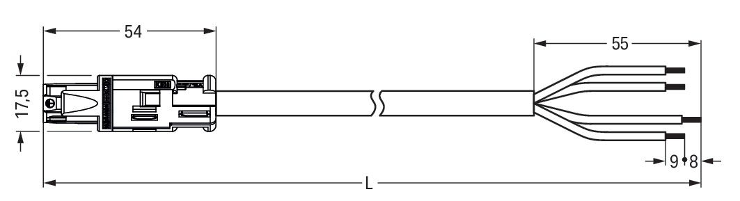 konfekt. Anschlussleitung 774-9994/106-202