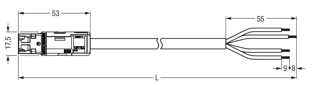 konfekt. Anschlussleitung 774-9994/216-702