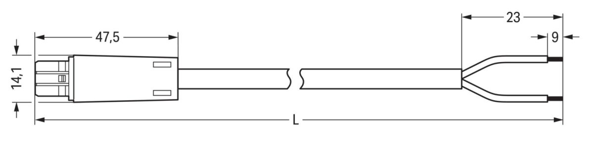 konfekt. Anschlussleitung 894-8992/133-306