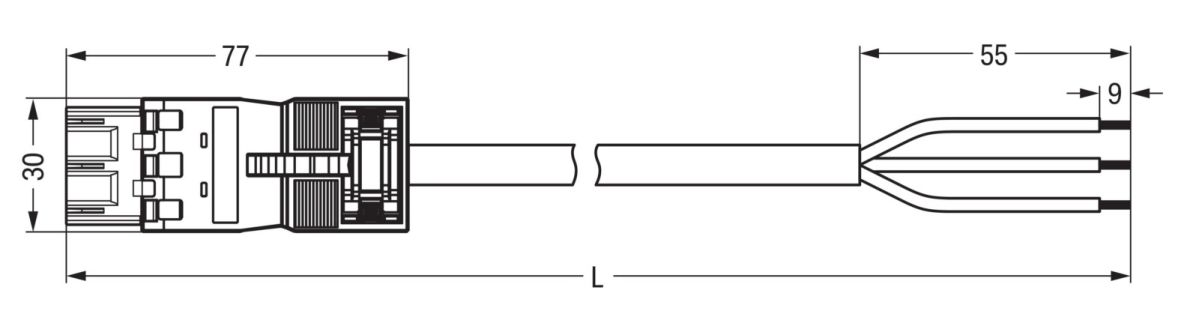 konfektion. Anschlussltg. 771-4993/207-103