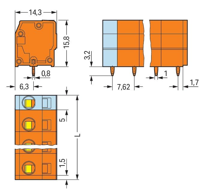 Leiterplattenklemme 739-240